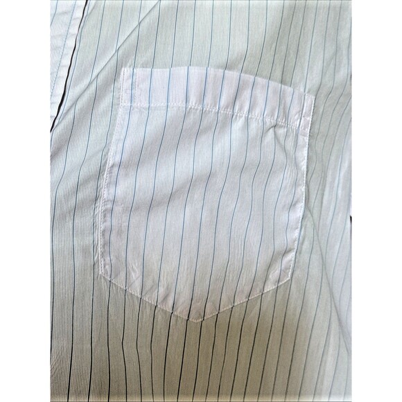 Frank & Eileen Joedy Size Large Boyfriend Button Down Superfine Shirt Pink Blue - Picture 11 of 16